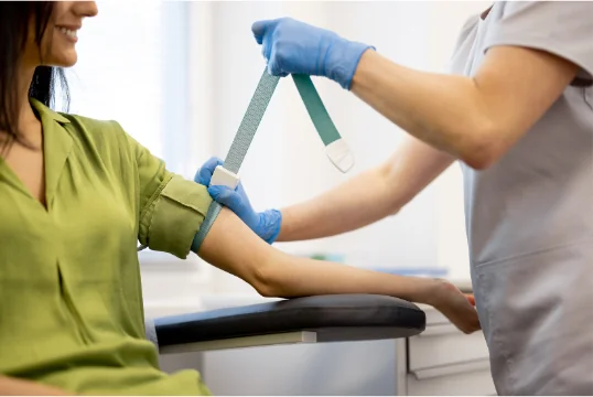 Home blood sample collection service